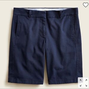 J.Crew Bermuda Stretch Chino Shorts 14 Navy